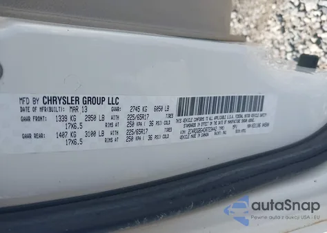 2013 Dodge Grand Caravan Se z USA, uszkodzony, nr VIN 2C4RDGBG4DR723442